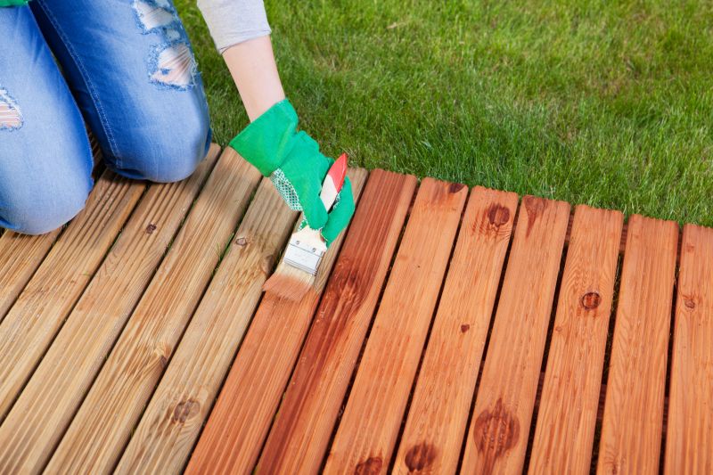 Applying Sealant to a Deck